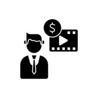producer concept line icon. Simple element illustration.producer concept outline symbol design. vector