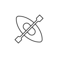 kayak concept line icon. Simple element illustration. kayak concept outline symbol design. vector