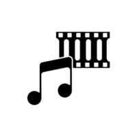 soundtrack concept line icon. Simple element illustration.soundtrack concept outline symbol design. vector