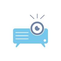 projector concept line icon. Simple element illustration.projector concept outline symbol design. vector