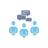 conversation concept line icon. Simple element illustration. conversation concept outline symbol design. vector