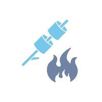 marshmallow concept line icon. Simple element illustration.marshmallow concept outline symbol design. vector