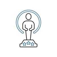 prize concept line icon. Simple element illustration.prize concept outline symbol design. vector