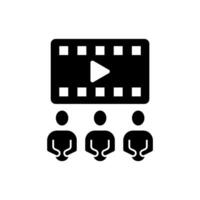 audience concept line icon. Simple element illustration.audience concept outline symbol design. vector