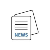 news concept line icon. Simple element illustration. news concept outline symbol design. vector