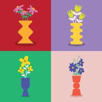 Flat Flowers Illustration - Collection No. 03 vector