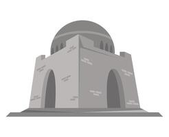 An illustration of a stone building with a dome vector