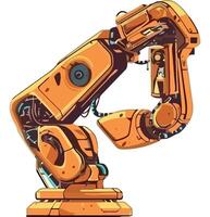 Robotic arm robot illustration vector