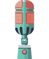 A microphone on a white background vector