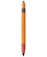 A pencil with a black tip and a red tip vector