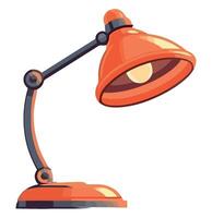 A lamp with a bulb on top of it vector