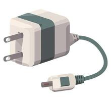 A power plug with a cord connected to it vector