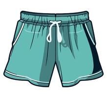 A pair of shorts with a drawstring vector