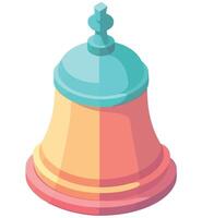 An illustration of a bell on a white background vector