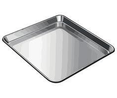 A square baking pan with a metal lid vector