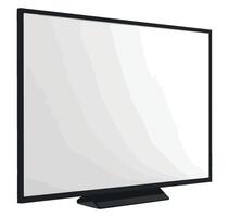 A flat screen television with a blank screen vector