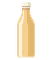 A bottle of milk on a white background vector