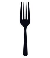 Fork icon isolated on white background vector