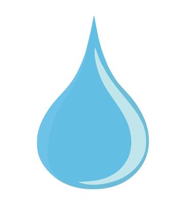 Water drop icon illustration design
