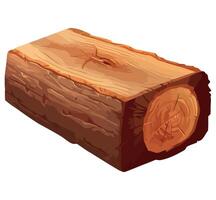 illustration of a log isolated on white background vector