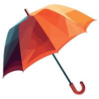 An umbrella with a colorful pattern on it vector