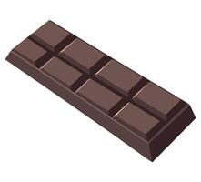 A bar of chocolate on a white background vector