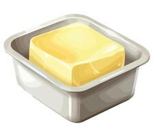 Butter in a container illustration vector
