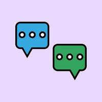 text conversation icon vector