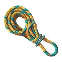 A rope with a yellow and blue color vector