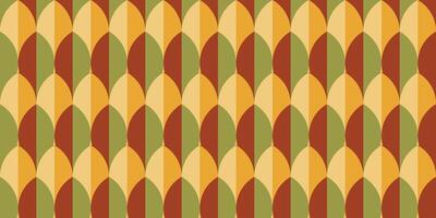 Autumn geometric pattern background vector