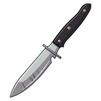 un cuchillo con un negro encargarse de y un blanco encargarse de vector