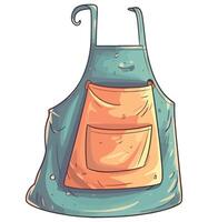 An apron with a pocket on the front vector