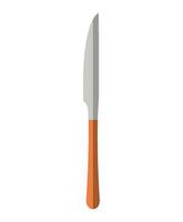 A knife with a handle on a white background vector