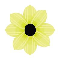 hand drawn Watercolor flower illustration isolated on white background vector