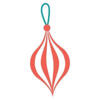 Flat christmas element, Flat design christmas decoration on a white vector