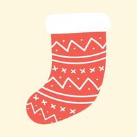 Flat christmas element, Flat design christmas decoration on yellow background vector