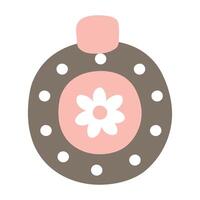 Flat christmas element, Flat design christmas decoration illustration on the white background vector