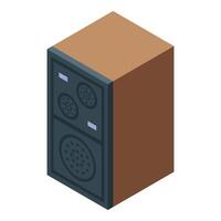 Modern audio system playing music with high quality sound vector