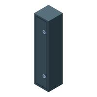 Strongbox security system protecting valuables in isometric view vector