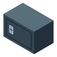 Strongbox money safe keeping money and documents secure at home or office vector