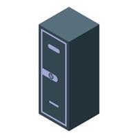 Safe deposit box is used to store valuable possessions vector