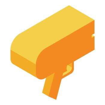 amarillo velocidad cámara es detector velocidad límite en la carretera vector