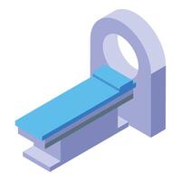Modern medical scanner representing magnetic resonance imaging procedure vector