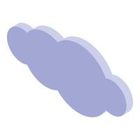 Blue cloud floating in the sky representing cloudy weather vector