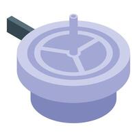 Roulette table spinning and showing winning number three vector