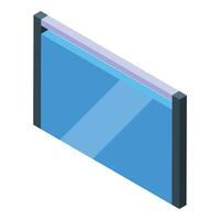 Modern glass panel with backlight creating futuristic atmosphere vector