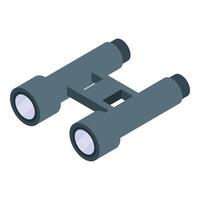 Binoculars isometric view for watching something interesting vector
