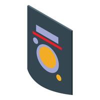 Solar system icon showing sun and planets orbiting vector