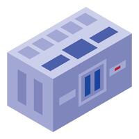 Server room isometric icon showing data center concept vector
