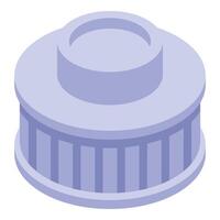 Round building with columns representing government institution vector
